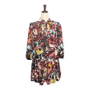 NWOT Tanya Taylor Fall Colors Floral Dress Size Small WW0949